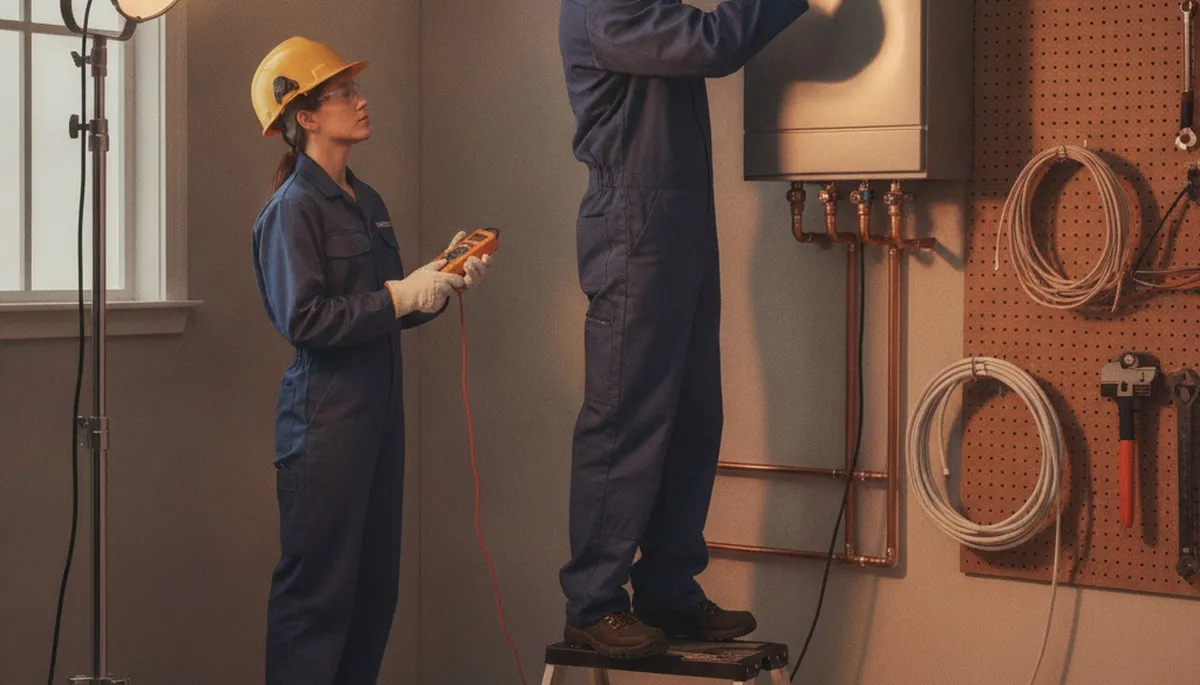 Tankless water heater installation in Albuquerque, NM for efficient home hot water service